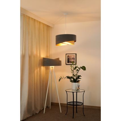 Brilagi - LED Chandelier on a string LYRA 1xE27/15W/230V grey/beige/gold