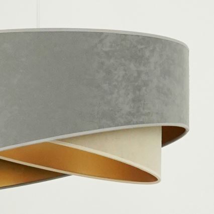 Brilagi - LED Chandelier on a string LYRA 1xE27/15W/230V grey/beige/gold