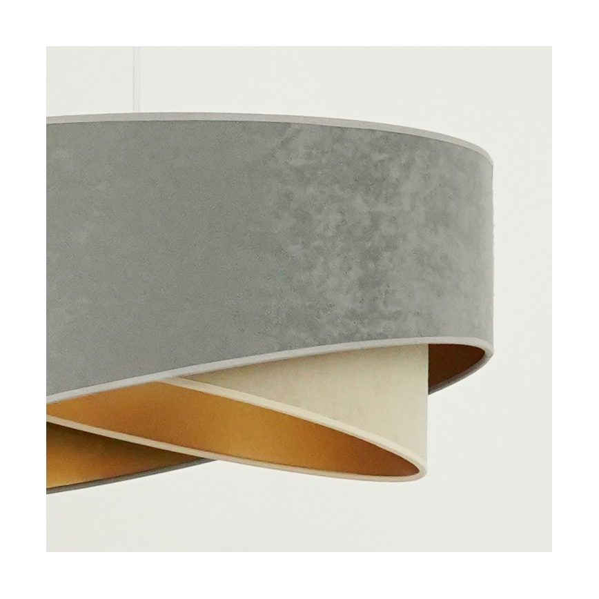 Brilagi - LED Chandelier on a string LYRA 1xE27/15W/230V grey/beige/gold