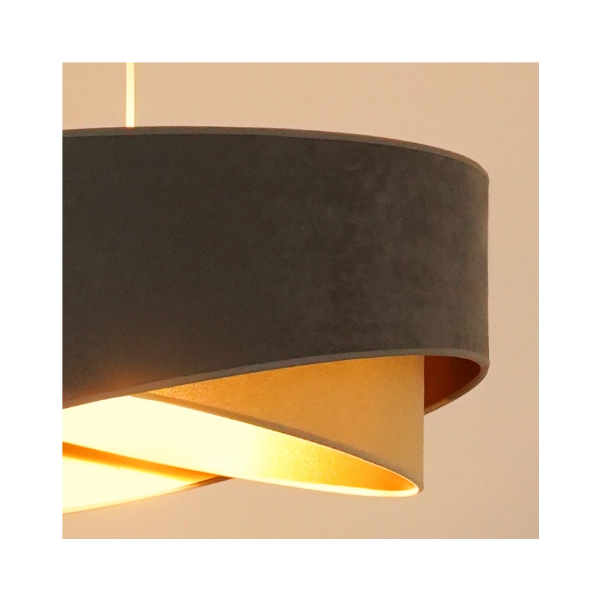 Brilagi - LED Chandelier on a string LYRA 1xE27/15W/230V grey/beige/gold