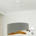 Brilagi - LED Chandelier on a string LYRA 1xE27/15W/230V grey/creamy/gold
