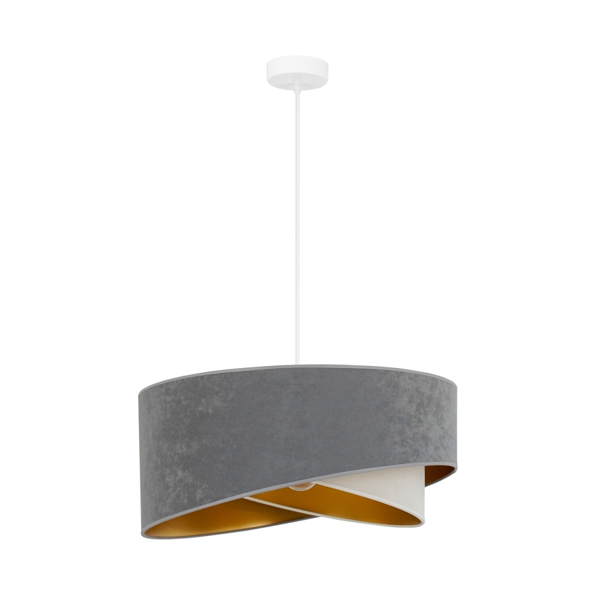 Brilagi - LED Chandelier on a string LYRA 1xE27/15W/230V grey/creamy/gold