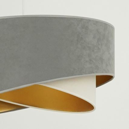 Brilagi - LED Chandelier on a string LYRA 1xE27/15W/230V grey/creamy/gold