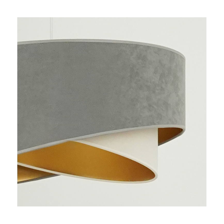 Brilagi - LED Chandelier on a string LYRA 1xE27/15W/230V grey/creamy/gold