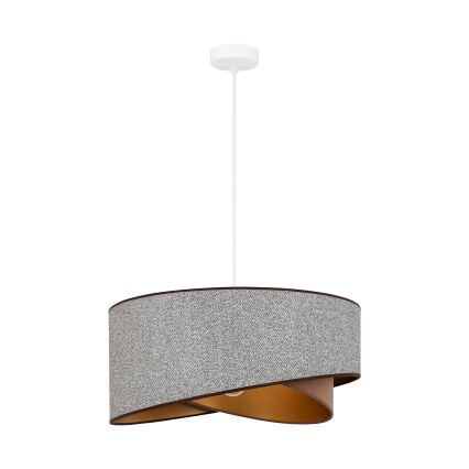Brilagi - LED Chandelier on a string LYRA 1xE27/15W/230V grey/creamy/gold