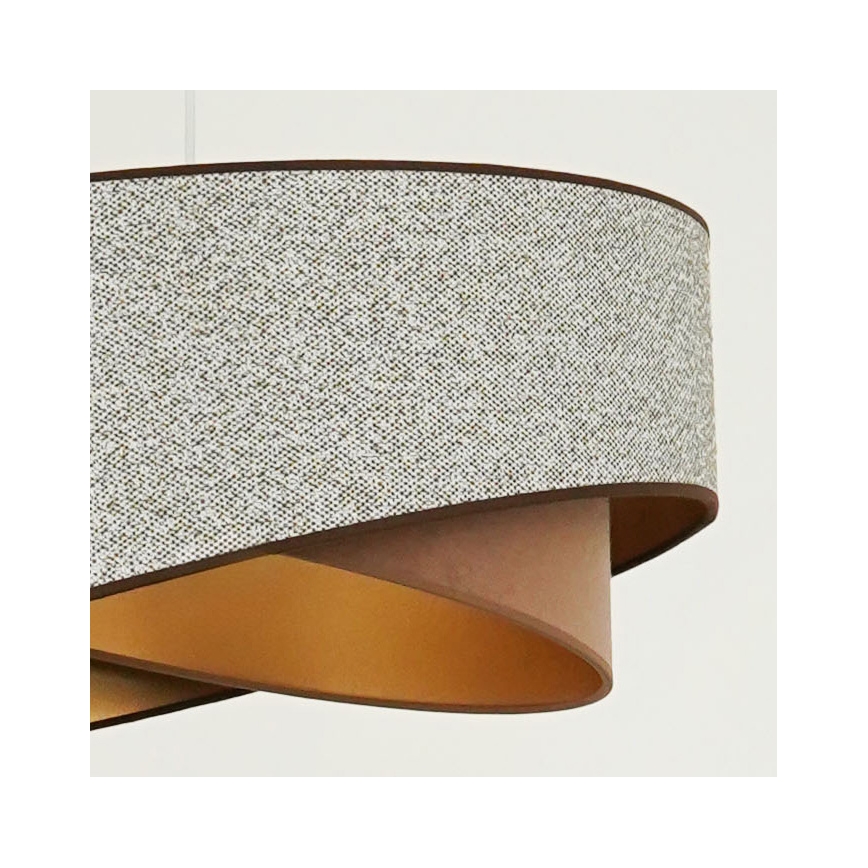 Brilagi - LED Chandelier on a string LYRA 1xE27/15W/230V grey/creamy/gold