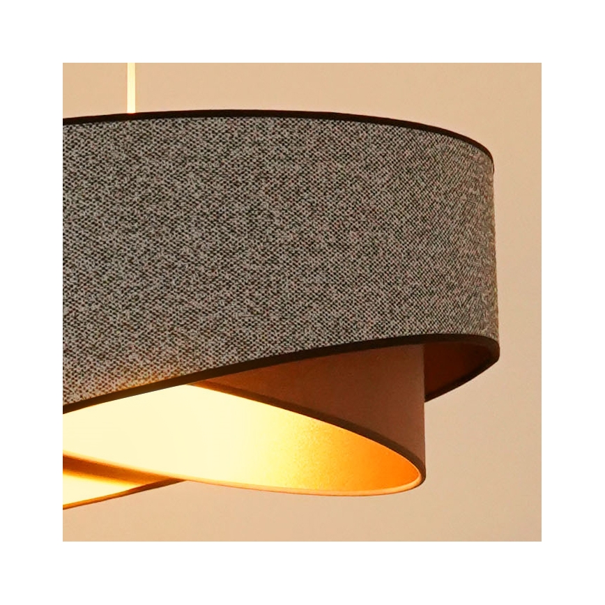 Brilagi - LED Chandelier on a string LYRA 1xE27/15W/230V grey/creamy/gold