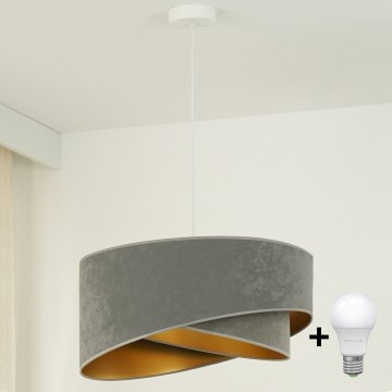 Brilagi - LED Chandelier on a string LYRA 1xE27/15W/230V grey/gold