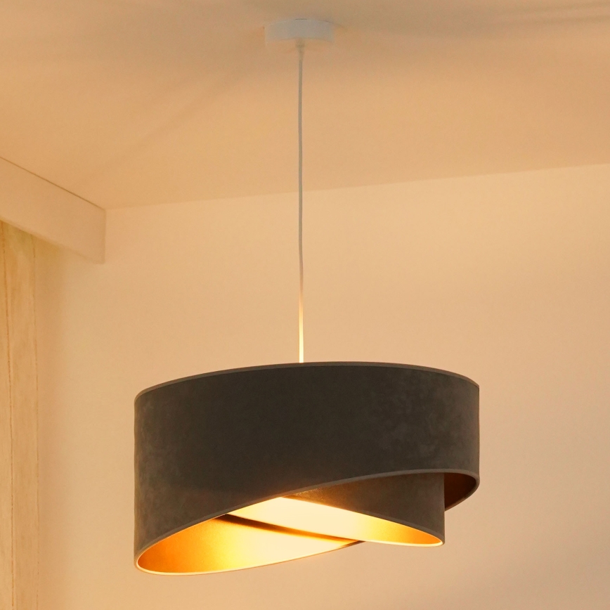 Brilagi - LED Chandelier on a string LYRA 1xE27/15W/230V grey/gold