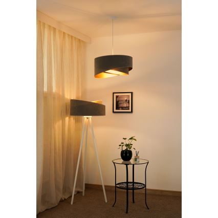 Brilagi - LED Chandelier on a string LYRA 1xE27/15W/230V grey/gold