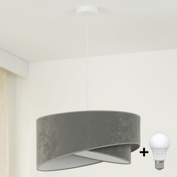 Brilagi - LED Chandelier on a string LYRA 1xE27/15W/230V grey/white