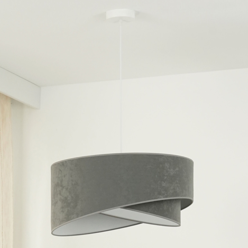 Brilagi - LED Chandelier on a string LYRA 1xE27/15W/230V grey/white