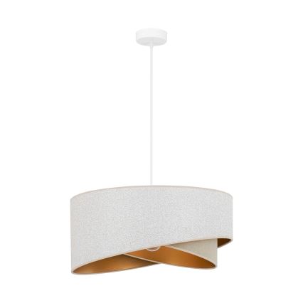 Brilagi - LED Chandelier on a string LYRA 1xE27/15W/230V white/beige/gold