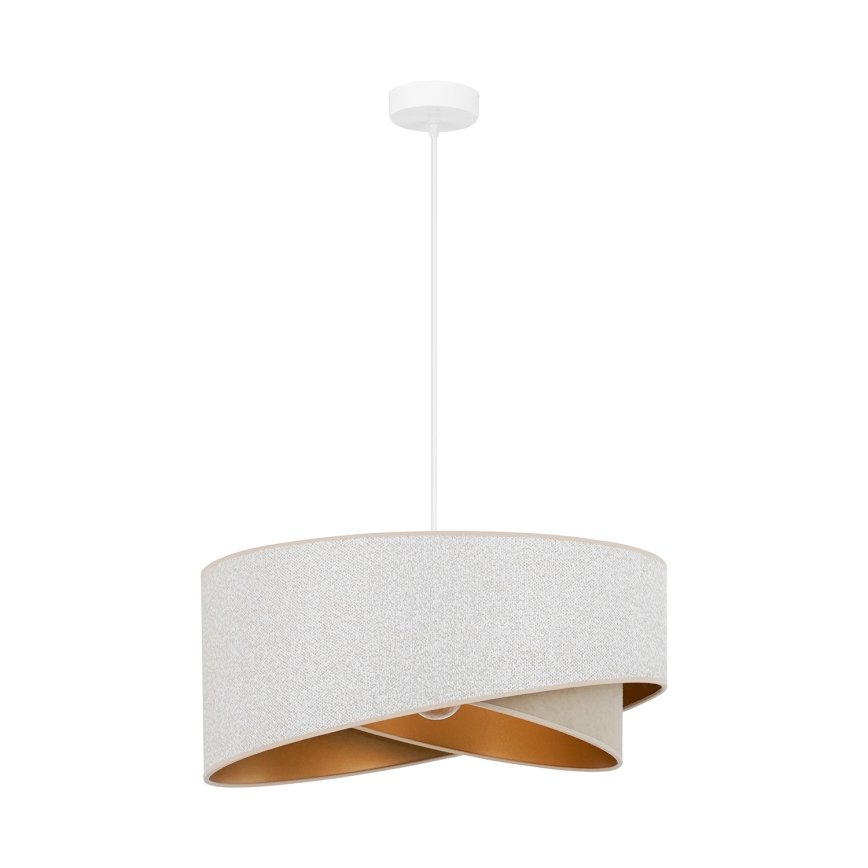 Brilagi - LED Chandelier on a string LYRA 1xE27/15W/230V white/beige/gold