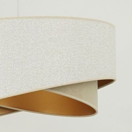 Brilagi - LED Chandelier on a string LYRA 1xE27/15W/230V white/beige/gold