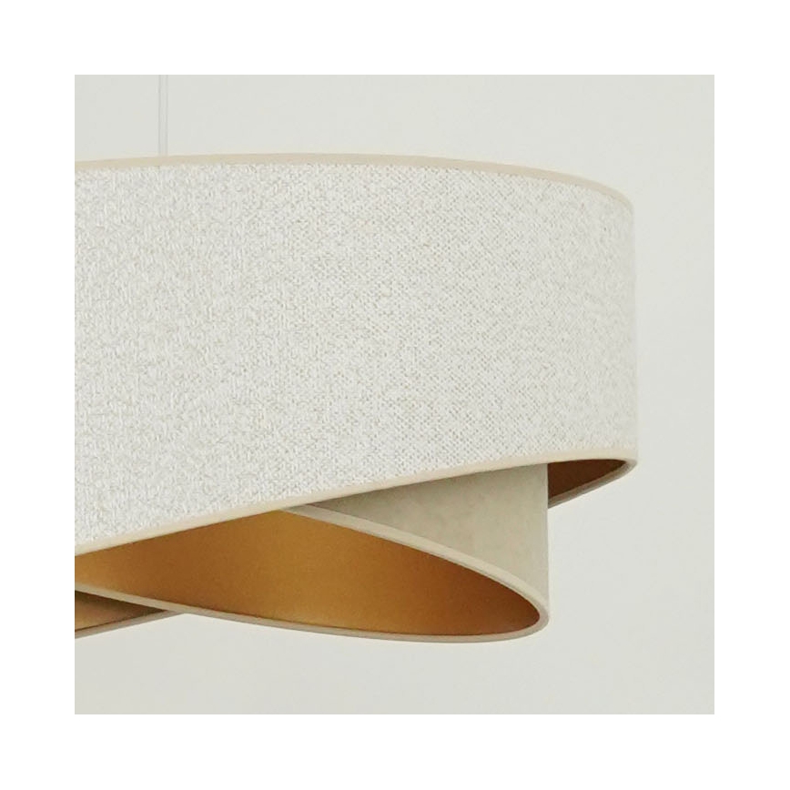 Brilagi - LED Chandelier on a string LYRA 1xE27/15W/230V white/beige/gold