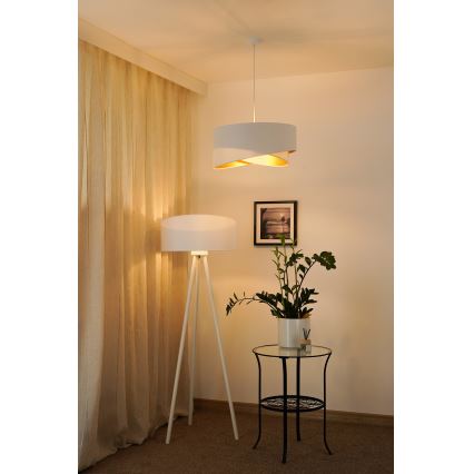 Brilagi - LED Chandelier on a string LYRA 1xE27/15W/230V white/gold
