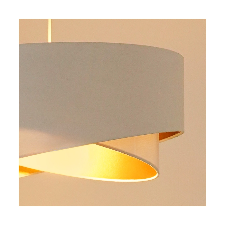Brilagi - LED Chandelier on a string LYRA 1xE27/15W/230V white/gold