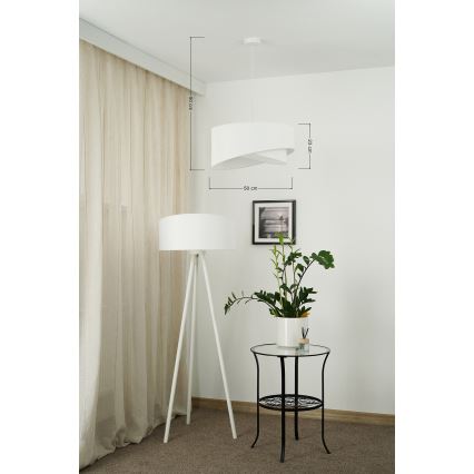 Brilagi - LED Chandelier on a string LYRA 1xE27/15W/230V white