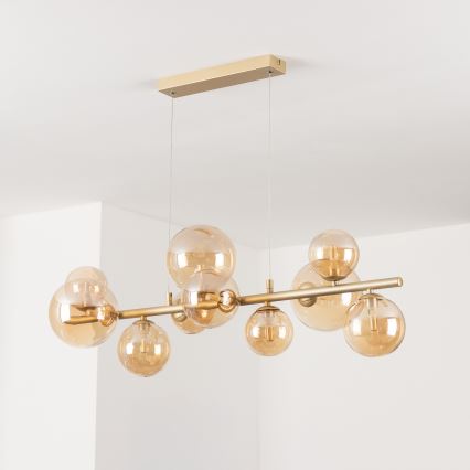 Brilagi - LED Chandelier on a string MILLA 10xG9/3W/230V gold