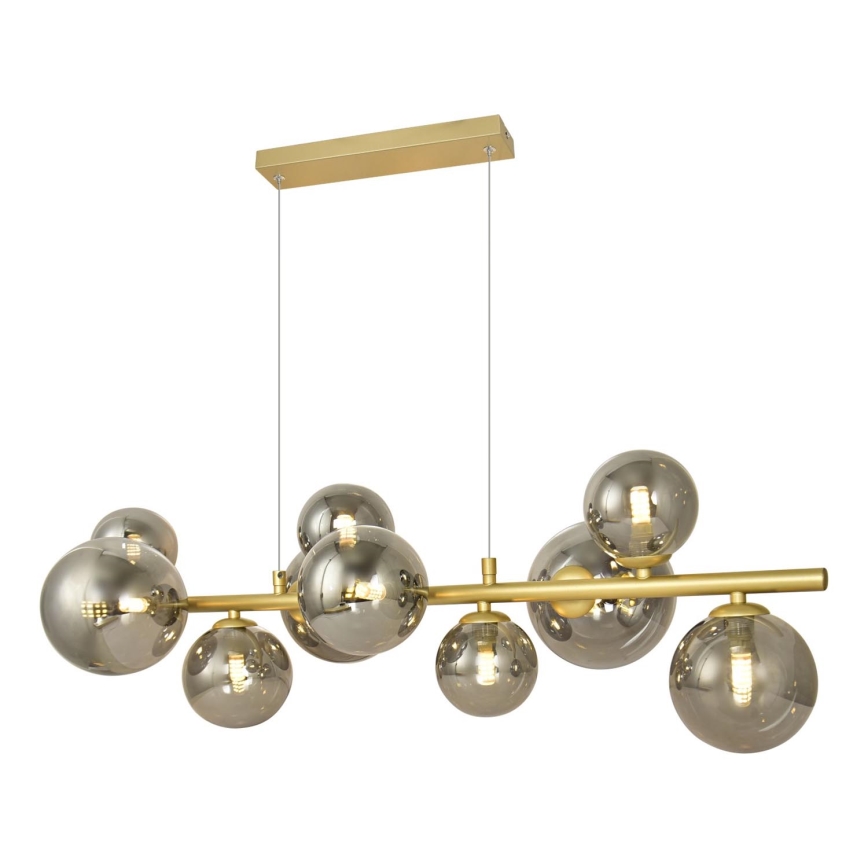 Brilagi - LED Chandelier on a string MILLA 10xG9/3W/230V gold/smoky