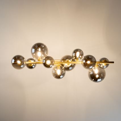 Brilagi - LED Chandelier on a string MILLA 10xG9/3W/230V gold/smoky