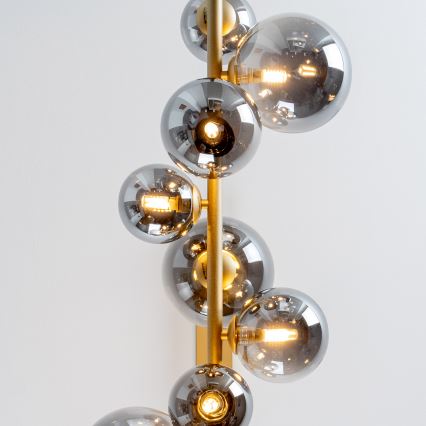 Brilagi - LED Chandelier on a string MILLA 10xG9/3W/230V gold/smoky
