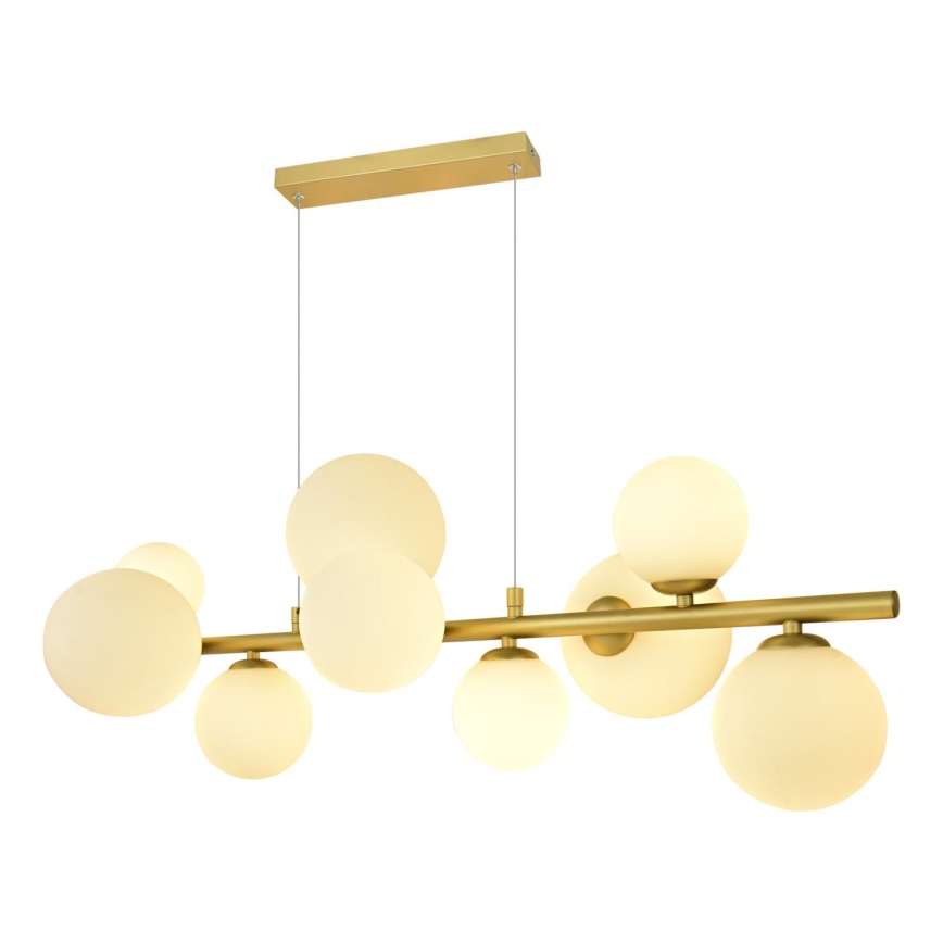 Brilagi - LED Chandelier on a string MILLA 10xG9/3W/230V gold/white