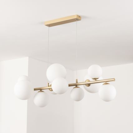 Brilagi - LED Chandelier on a string MILLA 10xG9/3W/230V gold/white