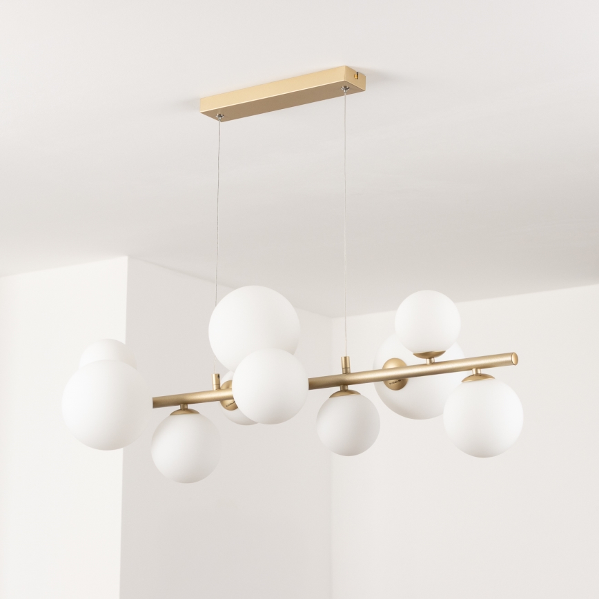 Brilagi - LED Chandelier on a string MILLA 10xG9/3W/230V gold/white