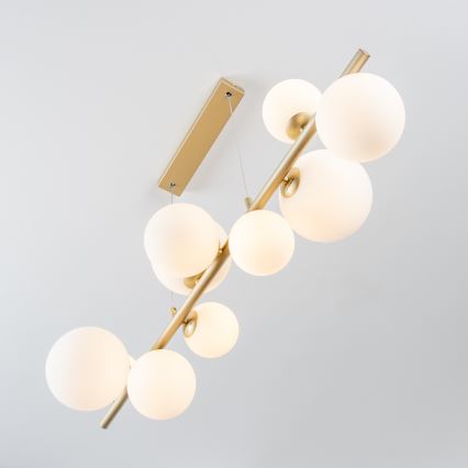 Brilagi - LED Chandelier on a string MILLA 10xG9/3W/230V gold/white