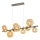 Brilagi - LED Chandelier on a string MILLA 10xG9/3W/230V shiny chrome/gold