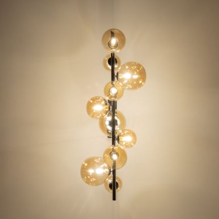 Brilagi - LED Chandelier on a string MILLA 10xG9/3W/230V shiny chrome/gold