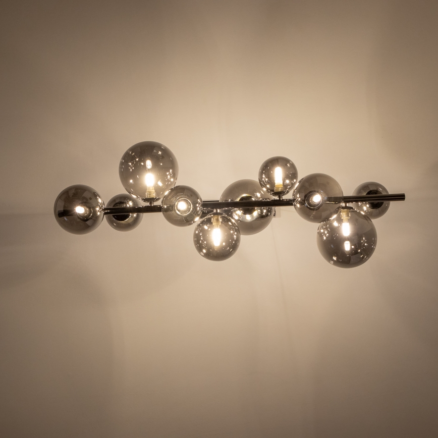 Brilagi - LED Chandelier on a string MILLA 10xG9/3W/230V shiny chrome/smoky