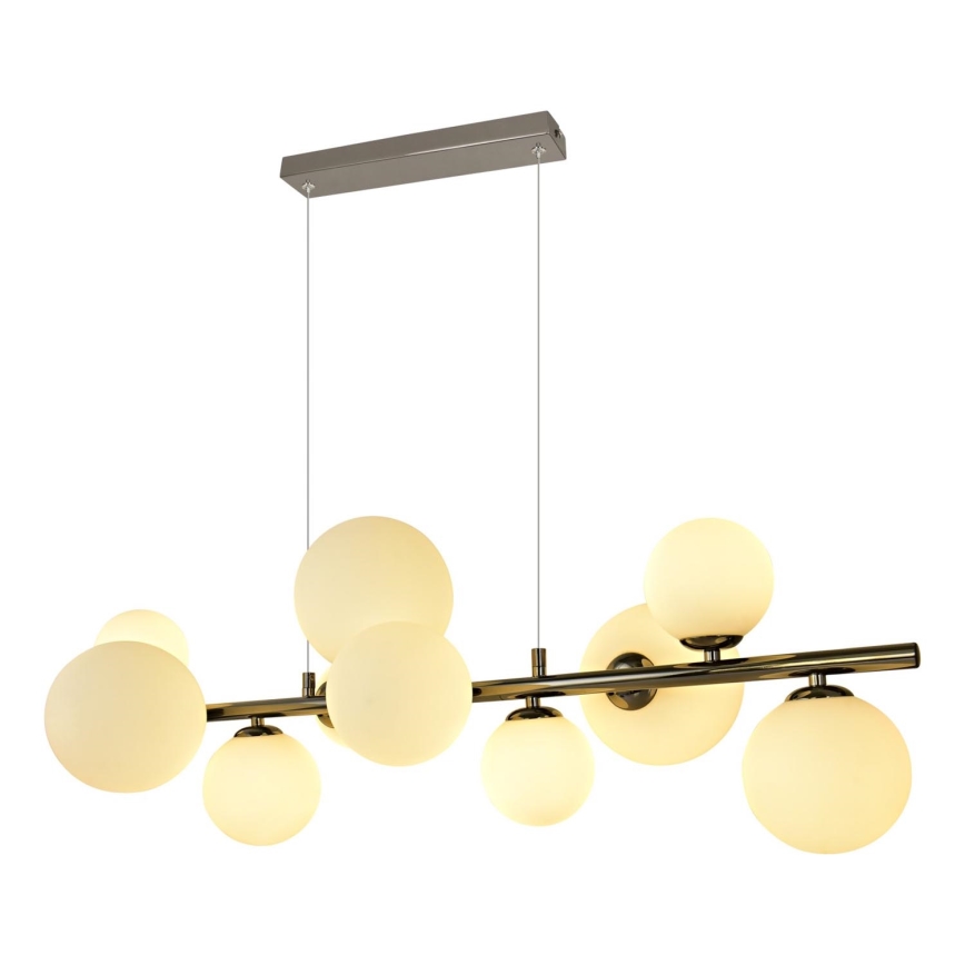Brilagi - LED Chandelier on a string MILLA 10xG9/3W/230V shiny chrome/white