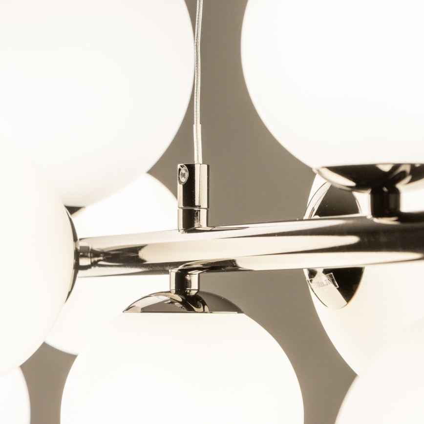 Brilagi - LED Chandelier on a string MILLA 10xG9/3W/230V shiny chrome/white