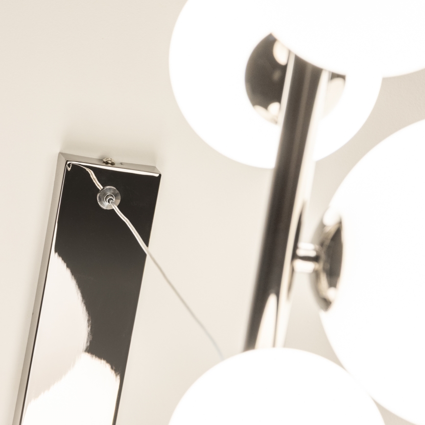 Brilagi - LED Chandelier on a string MILLA 10xG9/3W/230V shiny chrome/white