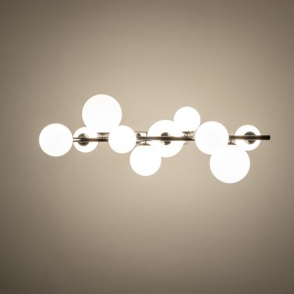 Brilagi - LED Chandelier on a string MILLA 10xG9/3W/230V shiny chrome/white