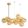 Brilagi - LED Chandelier on a string MILLA 15xG9/3W/230V gold