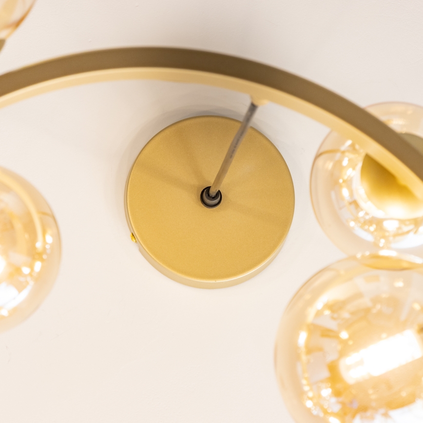 Brilagi - LED Chandelier on a string MILLA 15xG9/3W/230V gold