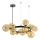 Brilagi - LED Chandelier on a string MILLA 15xG9/3W/230V shiny chrome/gold