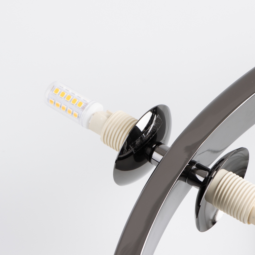 Brilagi - LED Chandelier on a string MILLA 15xG9/3W/230V shiny chrome/gold