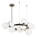 Brilagi - LED Chandelier on a string MILLA 15xG9/3W/230V shiny chrome/white