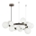 Brilagi - LED Chandelier on a string MILLA 15xG9/3W/230V shiny chrome/white