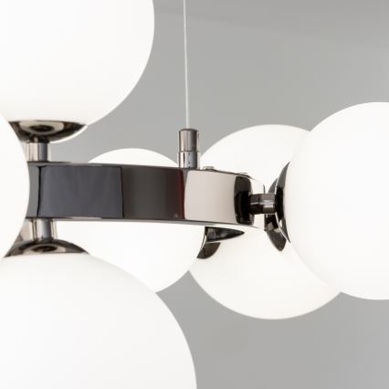 Brilagi - LED Chandelier on a string MILLA 15xG9/3W/230V shiny chrome/white
