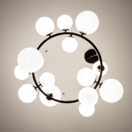 Brilagi - LED Chandelier on a string MILLA 15xG9/3W/230V shiny chrome/white