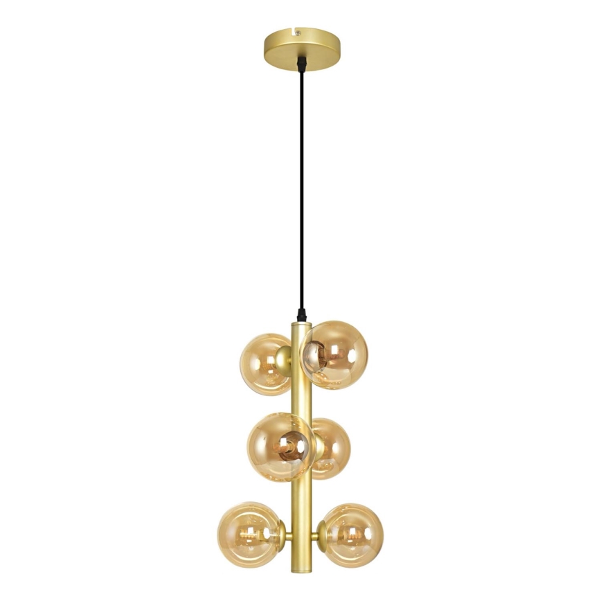 Brilagi - LED Chandelier on a string MILLA 6xG9/3W/230V gold