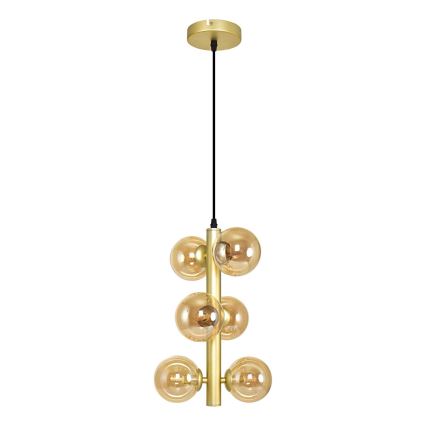 Brilagi - LED Chandelier on a string MILLA 6xG9/3W/230V gold