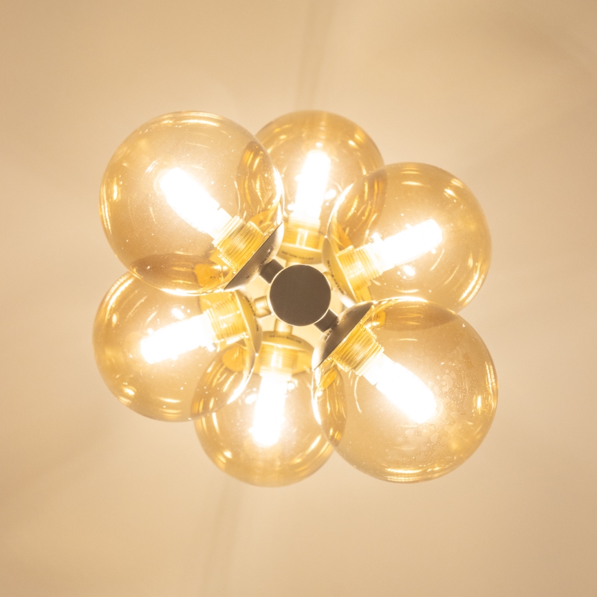 Brilagi - LED Chandelier on a string MILLA 6xG9/3W/230V gold