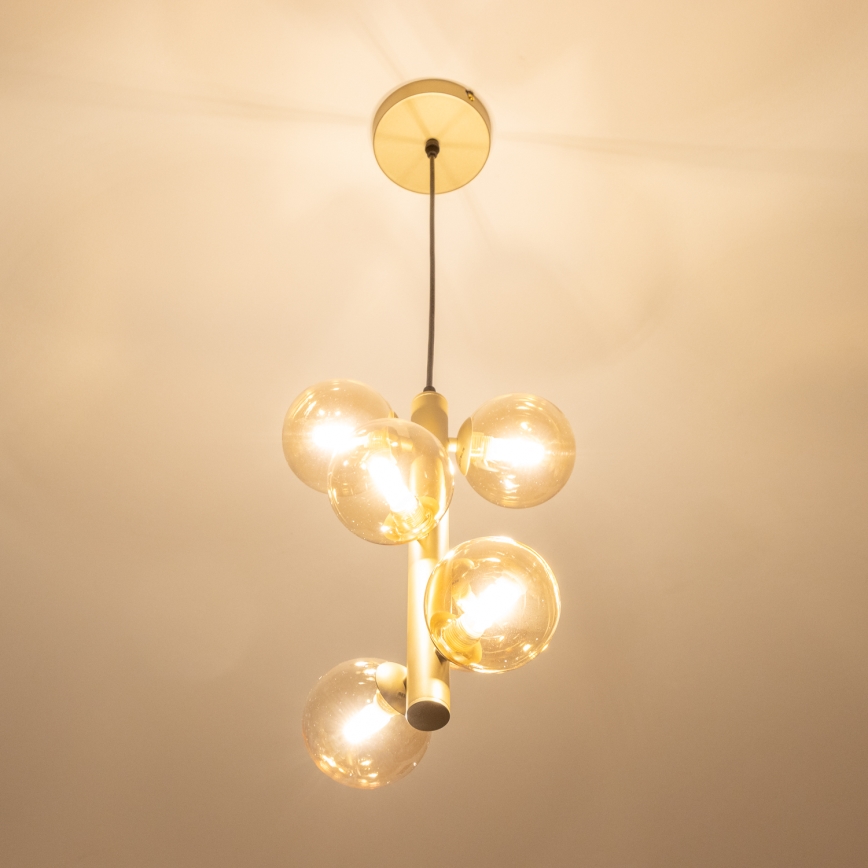 Brilagi - LED Chandelier on a string MILLA 6xG9/3W/230V gold